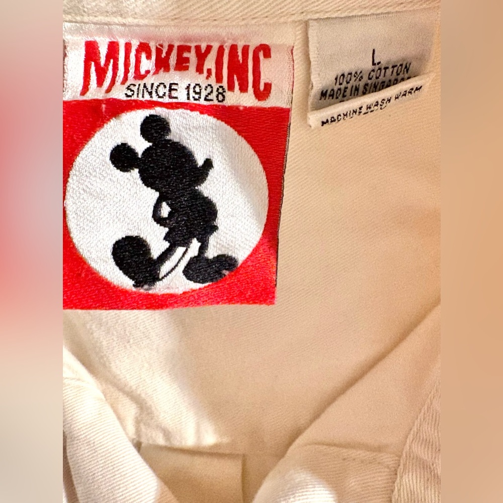 Vintage Mickey Inc Button Up Mickey & Friends Embroidered 90s Men’s Size Large - Picture 7 of 8